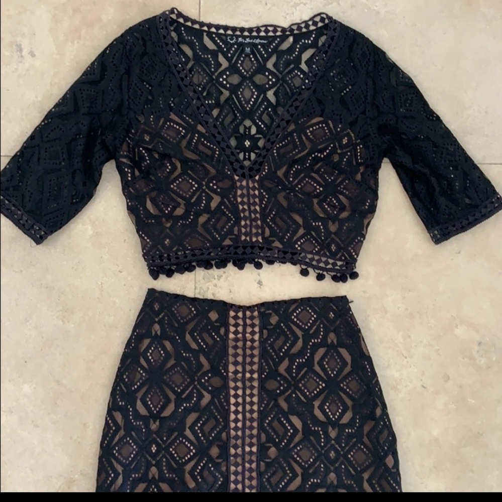 For love and lemons two piece shirt set